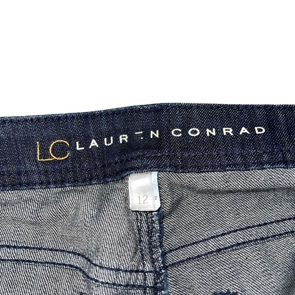 LC Lauren Conrad Dark Wash Boot Cut Jeans 12 - Picture 7 of 8